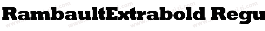 RambaultExtrabold Regular字体转换